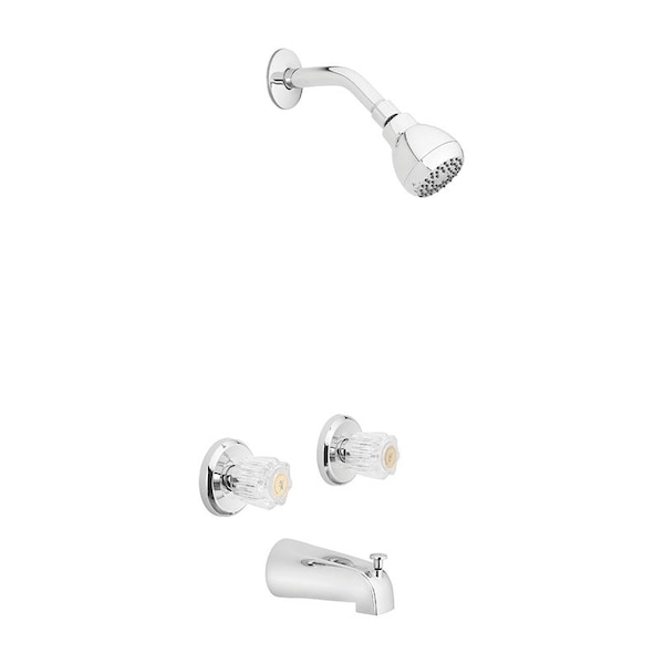 Oakbrook Collection OakBrook Essentials 2-Handle Chrome Tub and Shower Faucet 833X-0001 - main